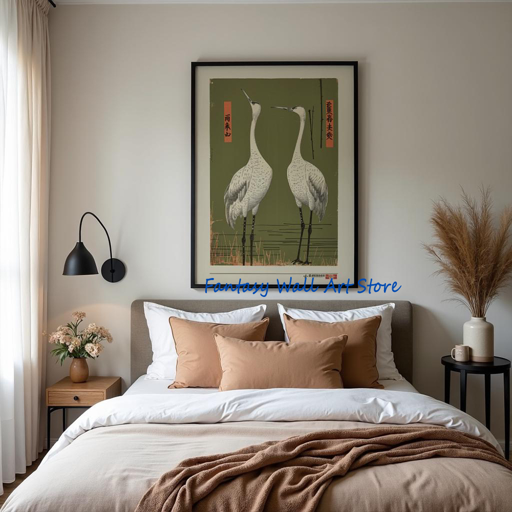 鳥のヴィンテージ風アジア伝統水墨画、日本の美術品、幸運の鳩の - Japanese Traditional Lifestyle のレビューと価格