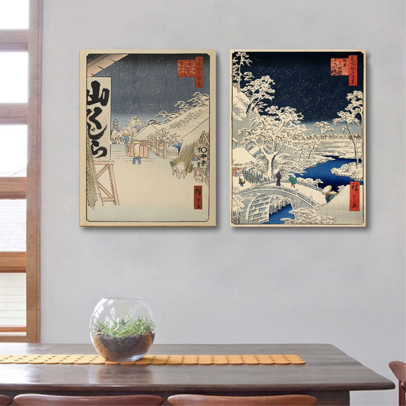 日本の版画壁アートキャンバス絵画ポスター壁の写真ポスター日本 - Japanese Traditional Lifestyle のレビューと価格